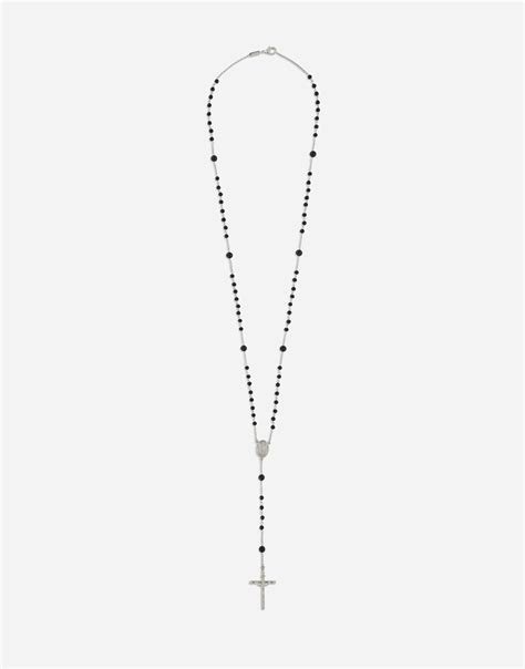 collana rosario dolce gabbana|COLLANA ROSARIO in Silver for Women .